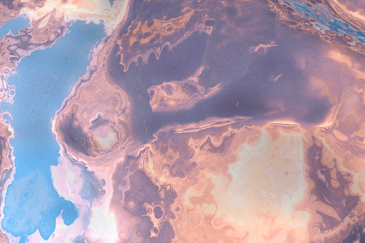 混合水彩颜料天然大理石纹理大洋岛精选背景 Acrylic Pouring Texture Set插图10