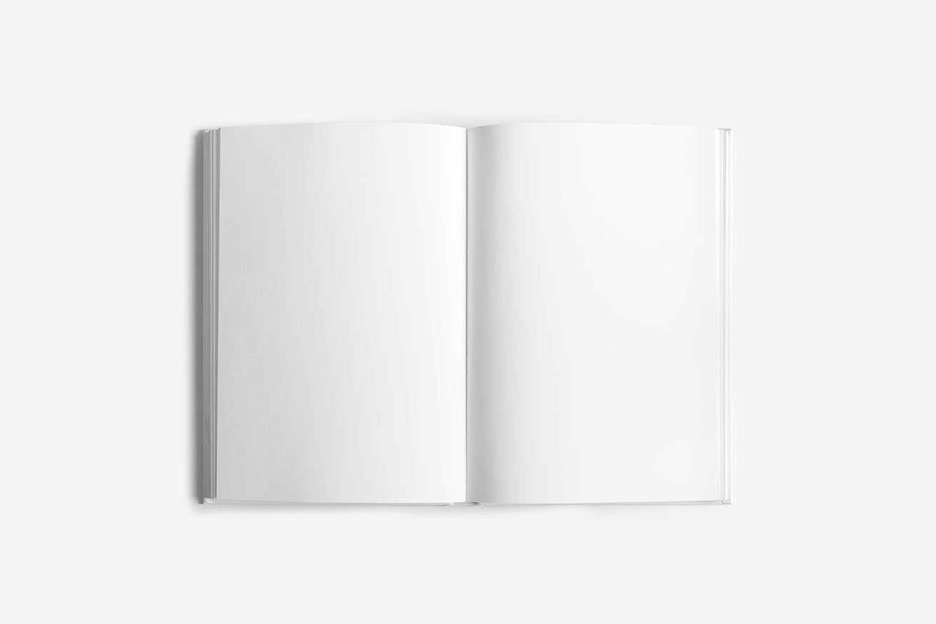 精装图书内页排版设计展示样机第一素材精选模板 Hard Cover Book Mockup插图(4)