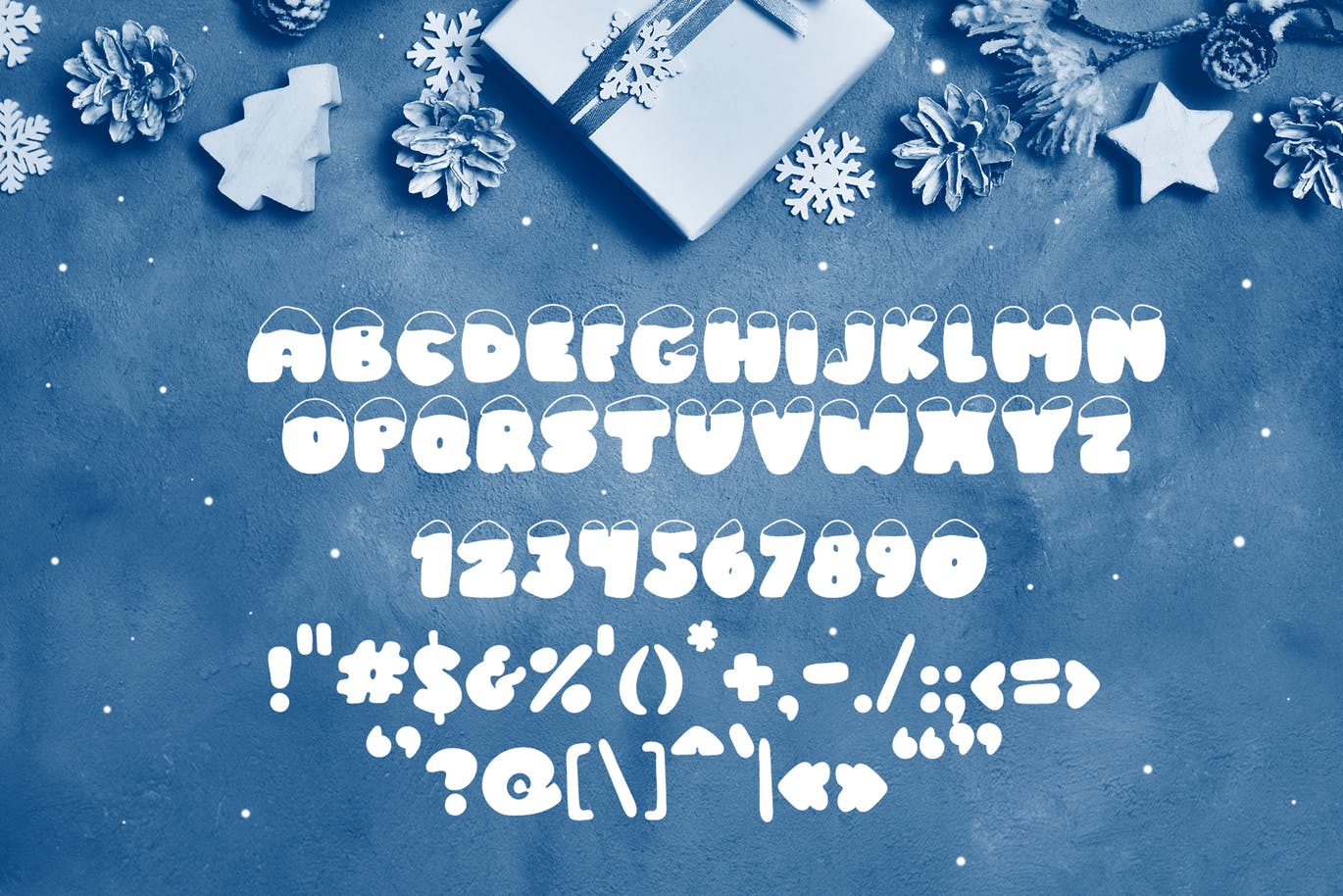 斯堪的纳维亚风格可爱积雪字体大洋岛精选 Frosty Joy Hand Drawn Display Font插图5