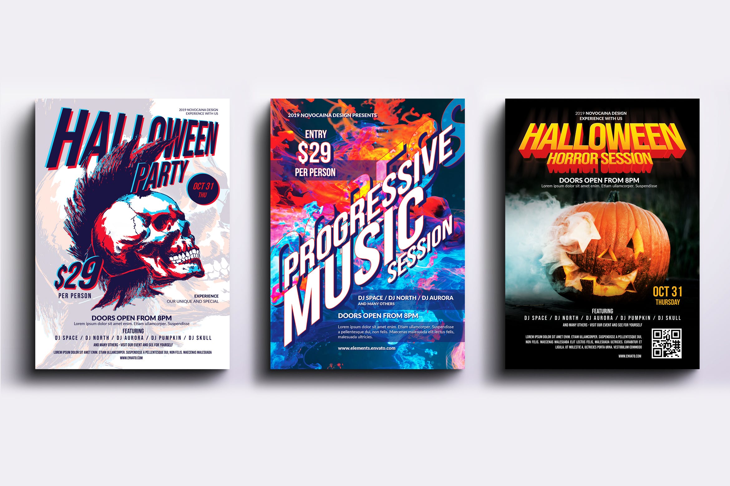 迪斯科音乐舞厅主题活动派对海报PSD素材第一素材精选模板合集v4 Event Party Posters & Flyers Bundle V4插图