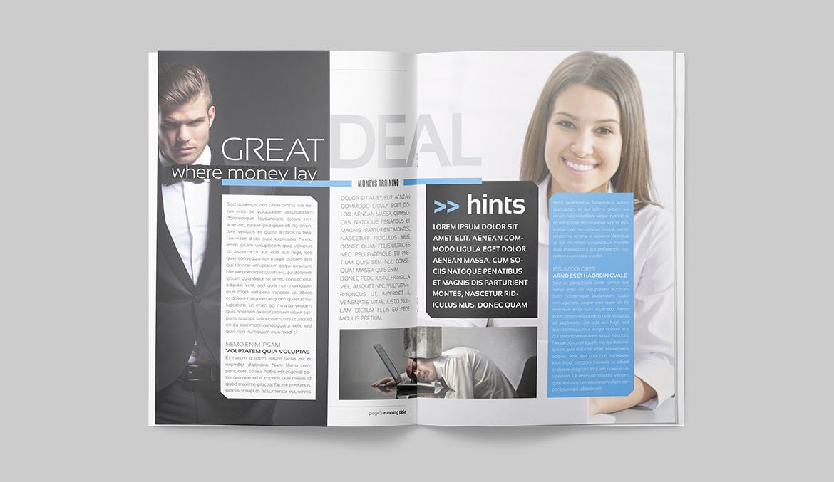 商务/金融/人物第一素材精选杂志排版设计模板 Magazine Template插图(8)
