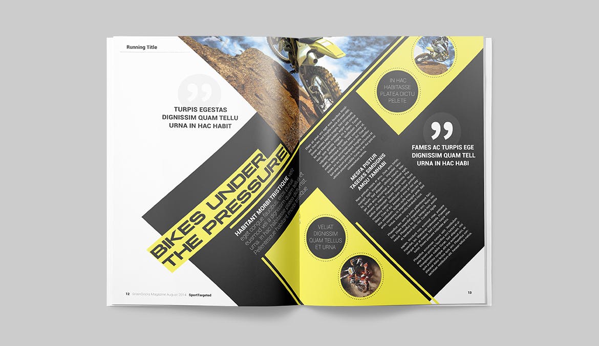体育运动主题第一素材精选杂志版式设计InDesign模板 Magazine Template插图(6)