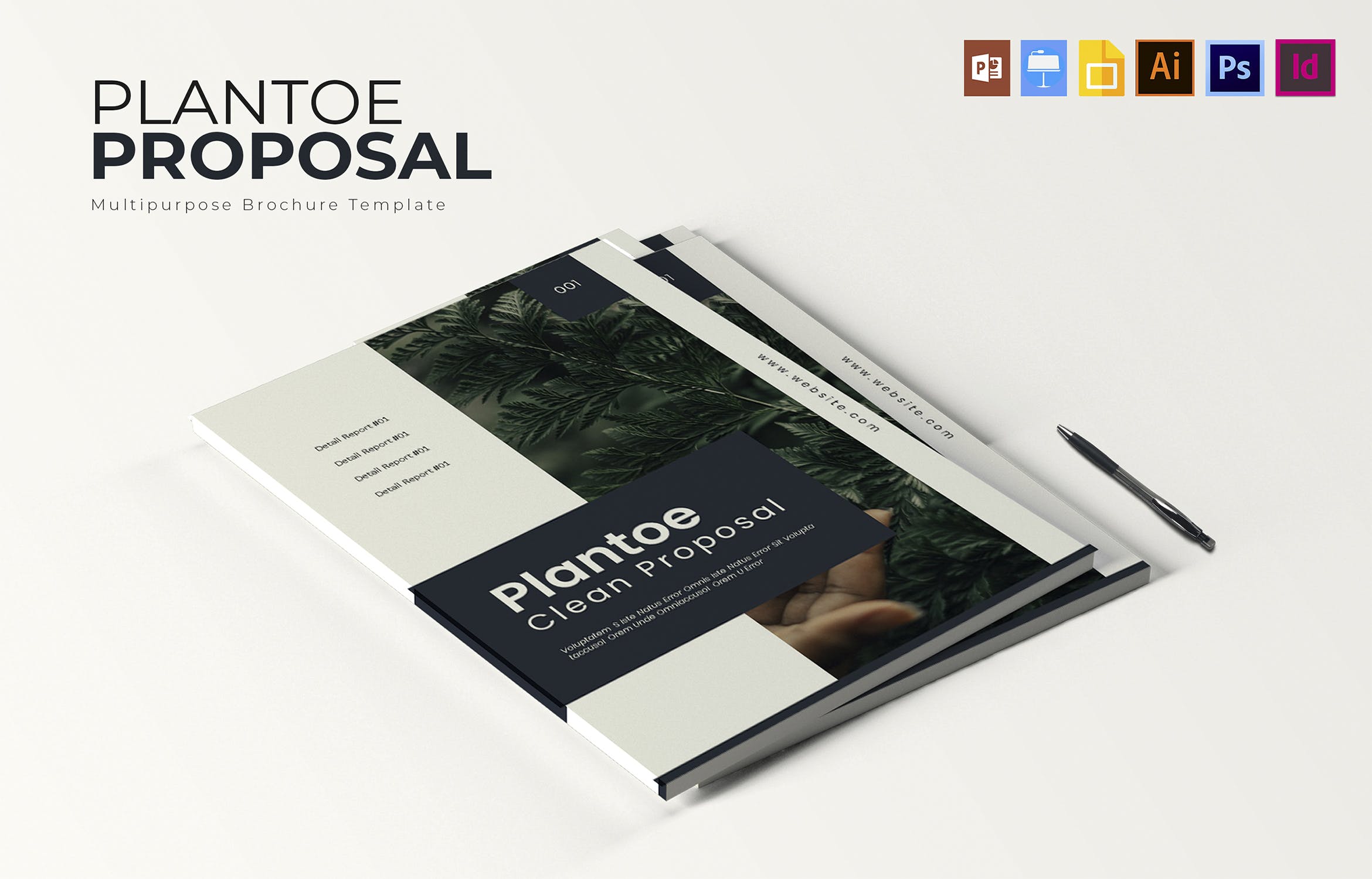 企业业务宣传/产品展示宣传画册设计模板 Plantoe | Brochure插图(3)