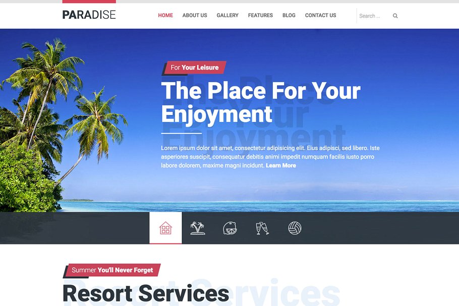 热带海岛旅游天堂旅游主题Joomla主题模板蚂蚁素材精选 Hot Paradise插图