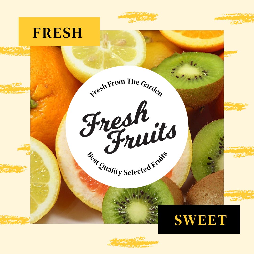 新鲜蔬果生鲜品牌社交媒体Banner图设计模板蚂蚁素材精选 Fresh Fruit Media Banners插图(8)