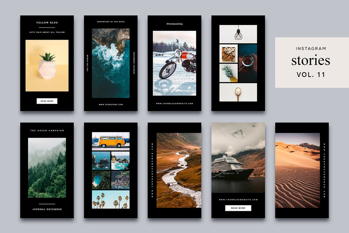时尚旅行生活Instagram社交品牌故事模板第一素材精选V11 Instagram Stories Vol. 11插图