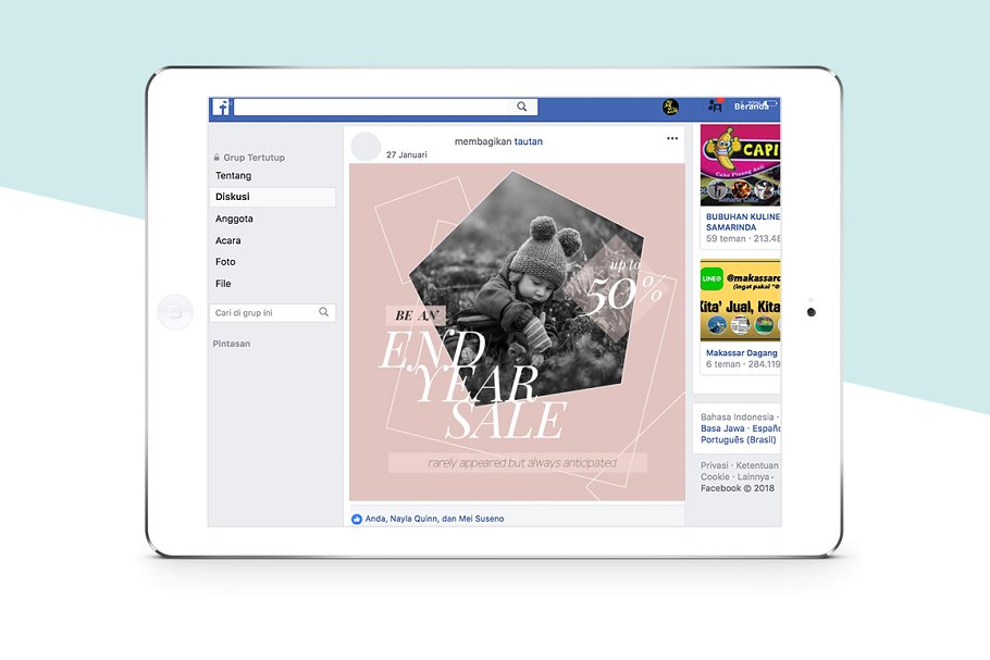 婴幼主题社交媒体贴图模板第一素材精选 Purposh, Social Media Template Promo插图(6)