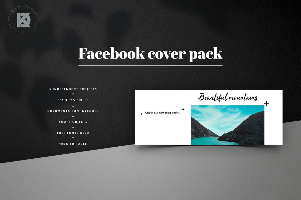 通用实用Facebook主页封面设计模板蚂蚁素材精选 Facebook Cover Universal Pack插图(4)