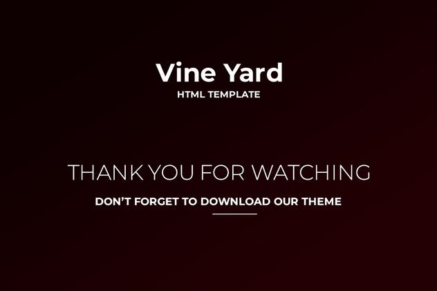 葡萄酒品牌网站设计HTML模板第一素材精选 Vine Yard HTML Template插图(2)