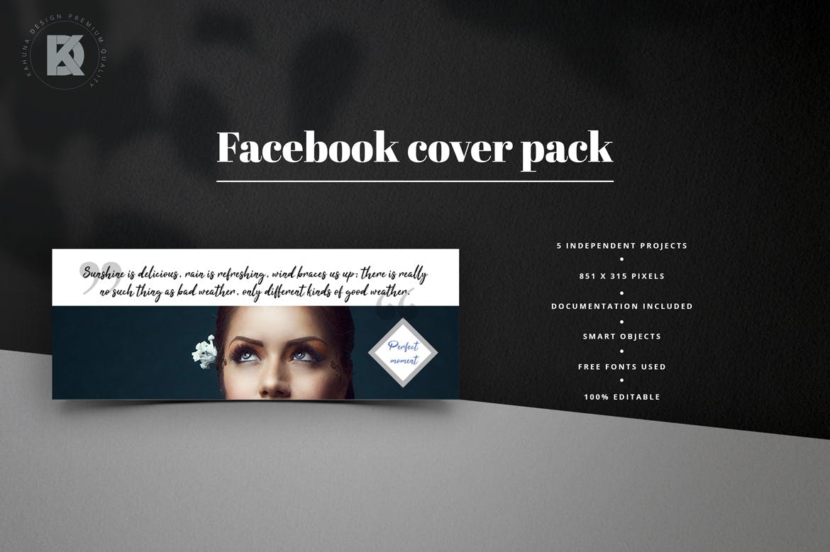 通用实用Facebook主页封面设计模板蚂蚁素材精选 Facebook Cover Universal Pack插图(3)