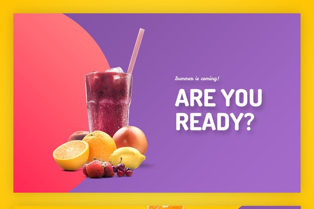 10款有机果汁主题巨无霸广告图片模板蚂蚁素材精选 Organic Juice – 10 Premium Hero Image Templates插图(9)