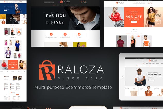 时尚服饰响应式电商网站PrestaShop主题 Raloza – Fashion Responsive PrestaShop Theme插图(1)