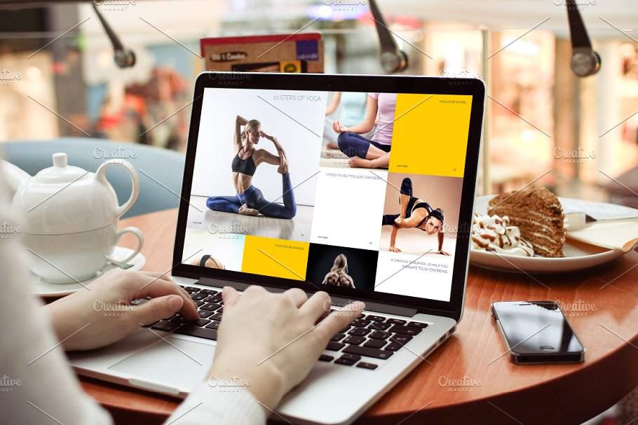 瑜伽主题PSD网站模板第一素材精选 Lotus – Yoga PSD Template插图(6)