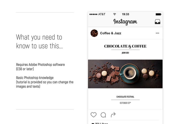 咖啡品牌社交媒体自媒体广告设计素材 Coffee House – Social Media Template插图4