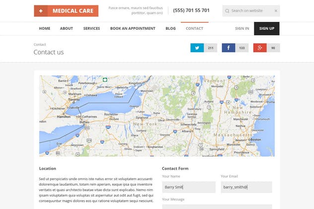医疗保健医学主题网站设计PSD模板第一素材精选 Medical Care – Medical PSD Template插图(15)
