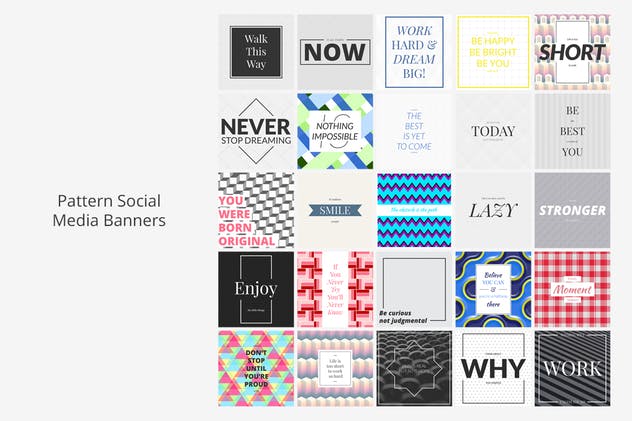 250个社交媒体营销Banner设计模板第一素材精选素材 Instagram Social Media Banners Pack插图(10)