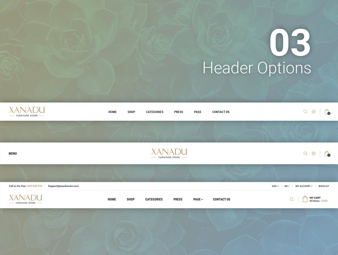 现代家具网上商城HTML模板蚂蚁素材精选下载 Xanadu | Multi Concept eCommerce HTML Template插图(4)
