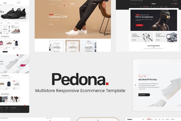 服饰鞋包电商网站响应式PrestaShop主题 Pedona – Responsive PrestaShop Theme插图(1)