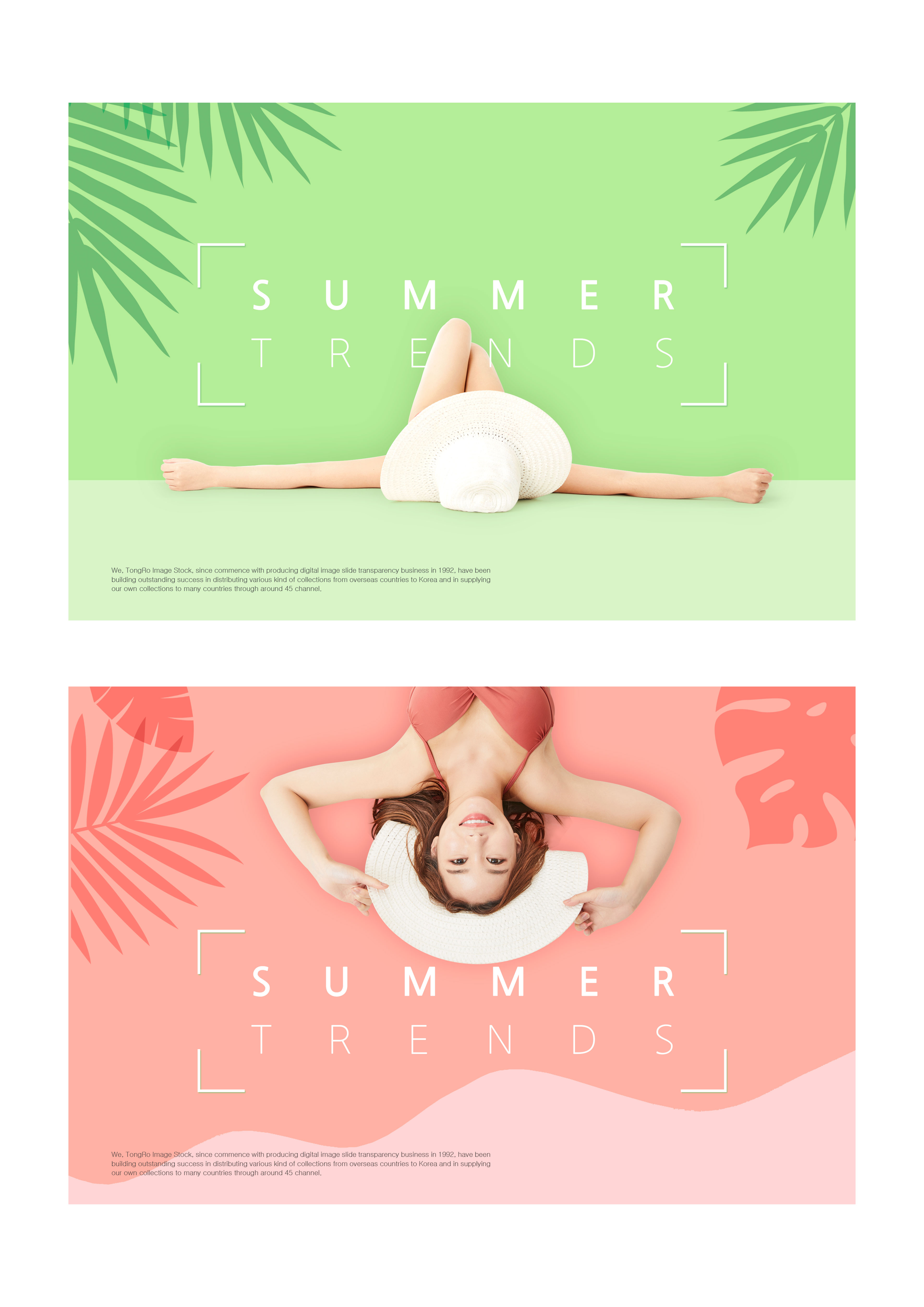 夏季主题性感Banner广告海报设计模板插图