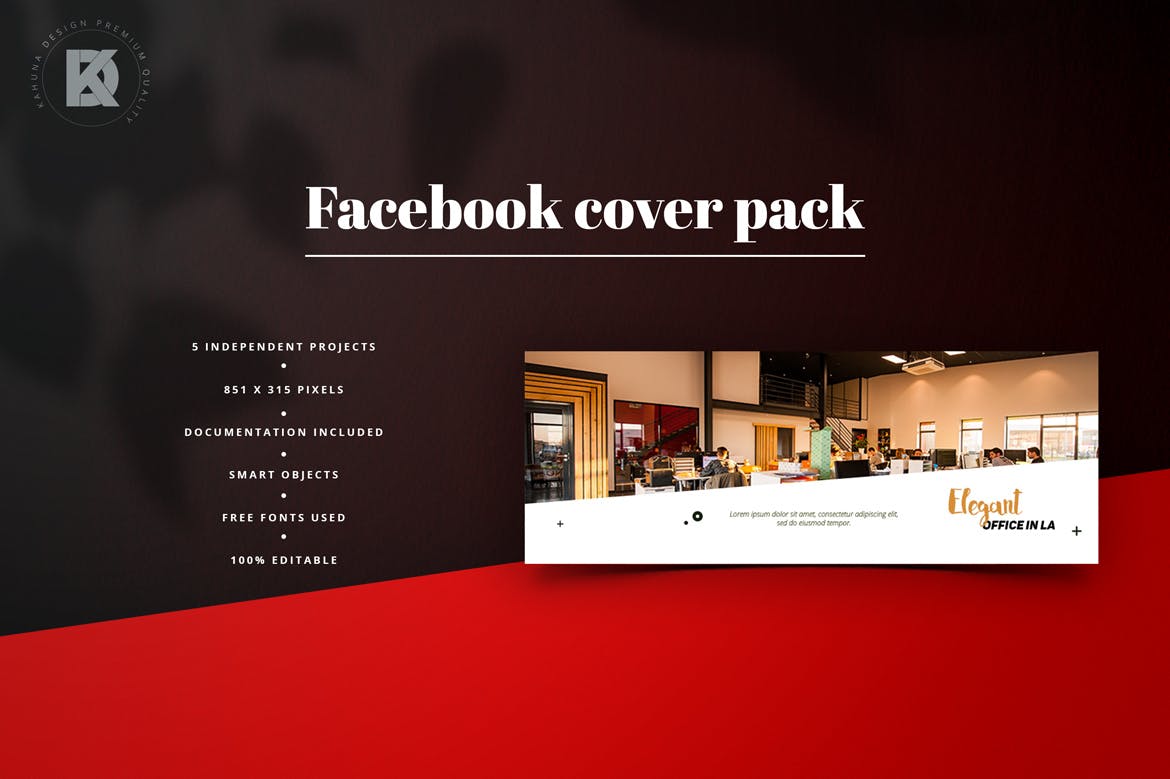 代理行销Facebook封面设计模板蚂蚁素材精选 Agency Marketing Facebook Cover Pack插图(4)