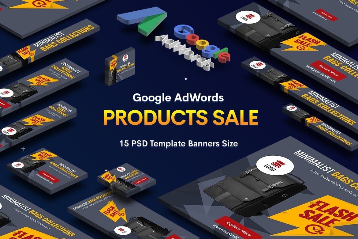 15款产品促销谷歌广告Banner图设计模板 Product Sale Banners Ad插图1