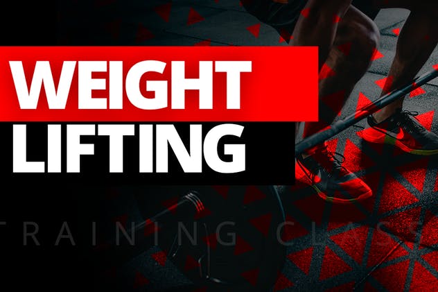 健身/举重和健身俱乐部社交媒体宣传物料素材 Weightlifting Fitness – Social Media Kit插图(10)