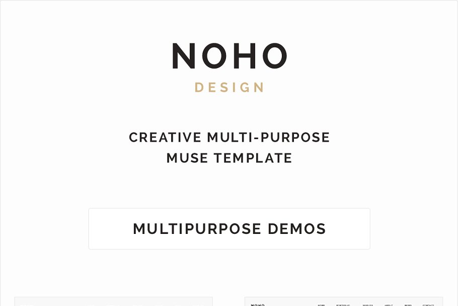 现代简约创意多用途Muse网站模板蚂蚁素材精选 NOHO – Creative Muse Template插图(5)