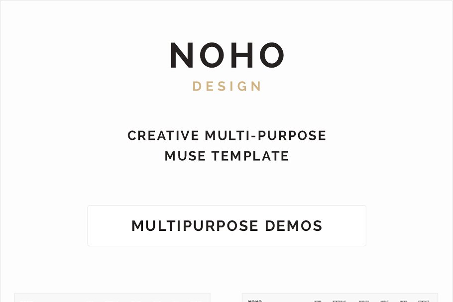 现代简约创意多用途Muse网站模板第一素材精选 NOHO – Creative Muse Template插图(5)