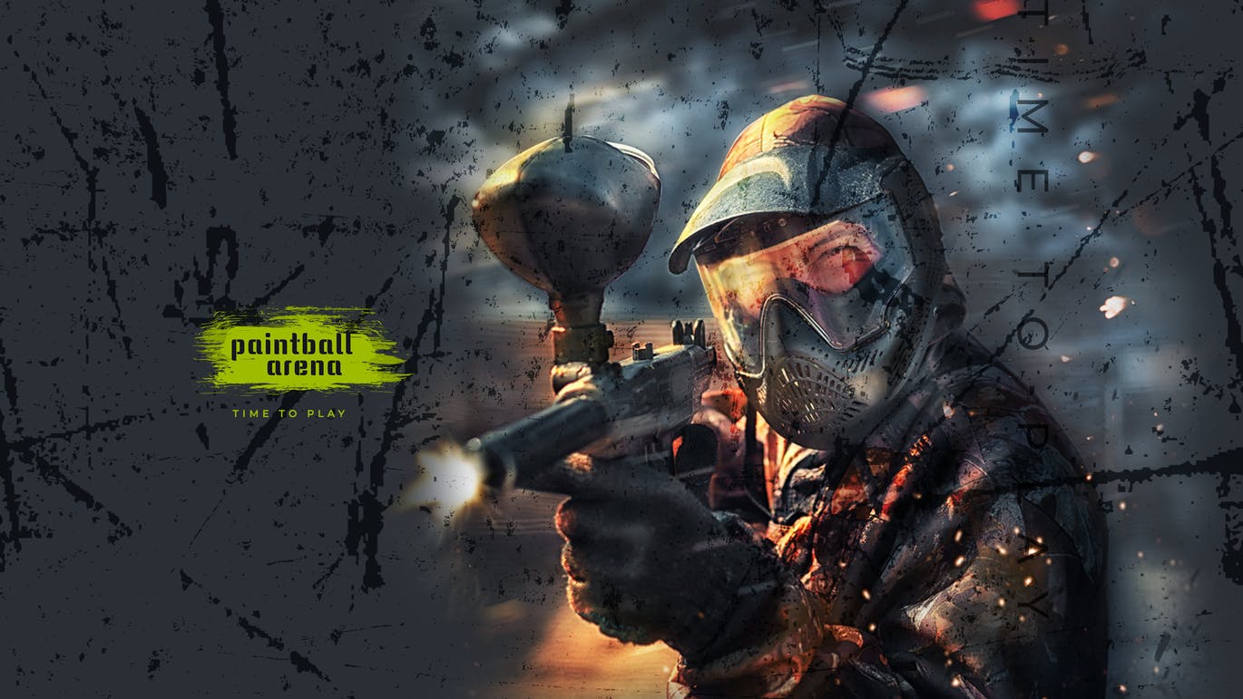 真人CS彩弹射击社交推广设计素材包 Paintball Arena – Social Media Kit插图(7)