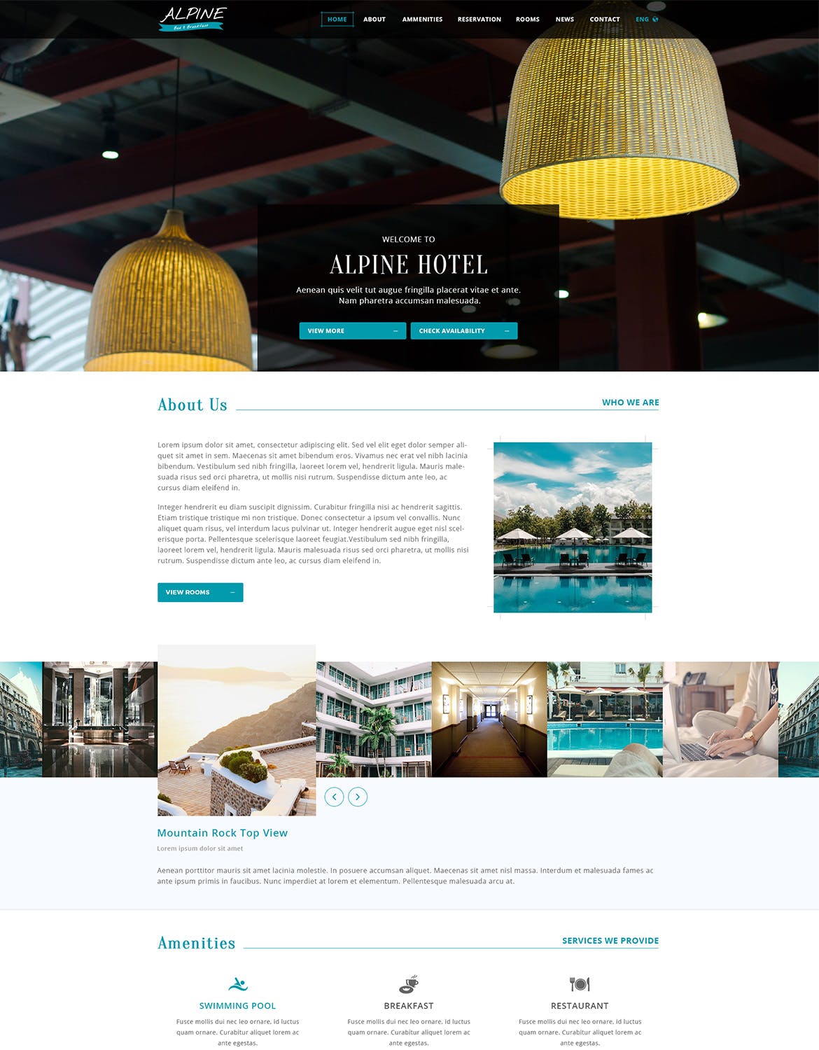 酒店品牌官网建设HTML模板蚂蚁素材精选下载 Alpine插图(3)