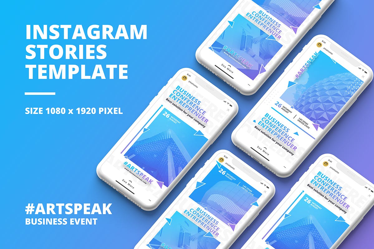Instagram品牌故事企业宣传推广设计素材 Business Instagram Story Template插图