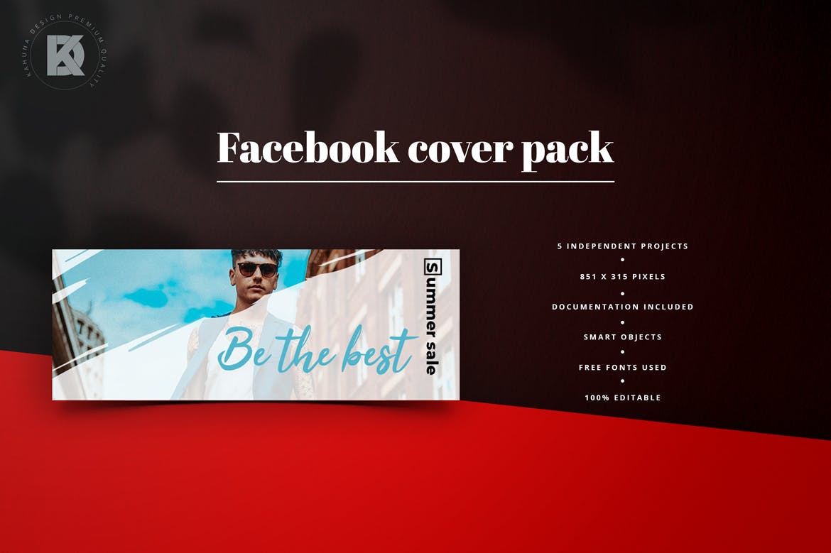 时尚品牌Facebook封面设计模板第一素材精选 Fashion Facebook Cover Pack插图(3)