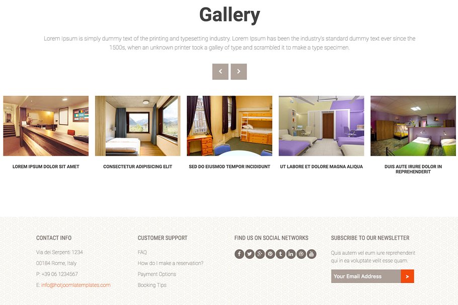 热门酒店民宿预订网站Joomla模板第一素材精选 Hot Hostel插图(5)