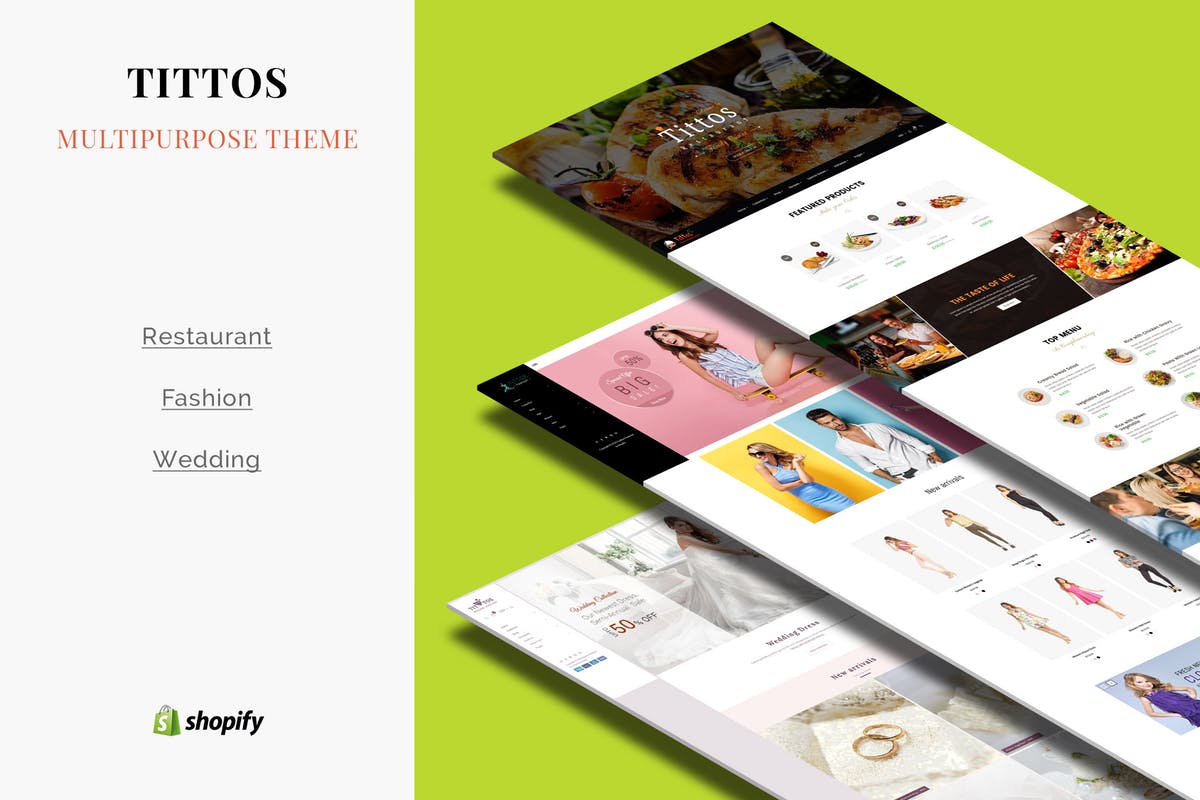 多用途网店外贸网站Shopify主题模板蚂蚁素材精选 Tittos | Multipurpose Shopify Theme插图