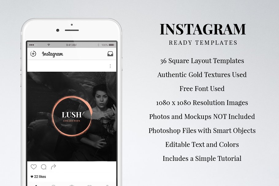 时尚玫瑰金Instagram故事贴图模板第一素材精选 Instagram Rose Gold Pack插图(6)