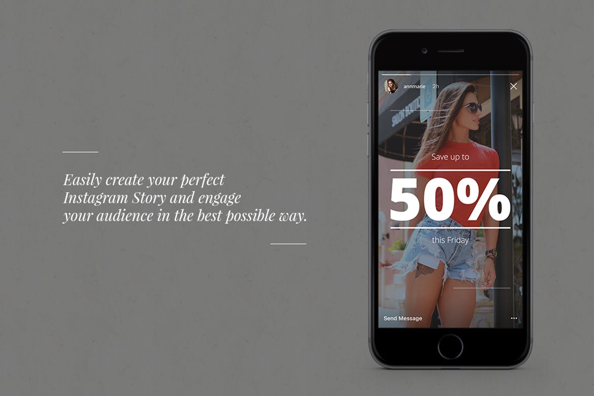 10款Instagram社交电商促销广告设计模板第一素材精选 Shop Instagram Stories插图(2)