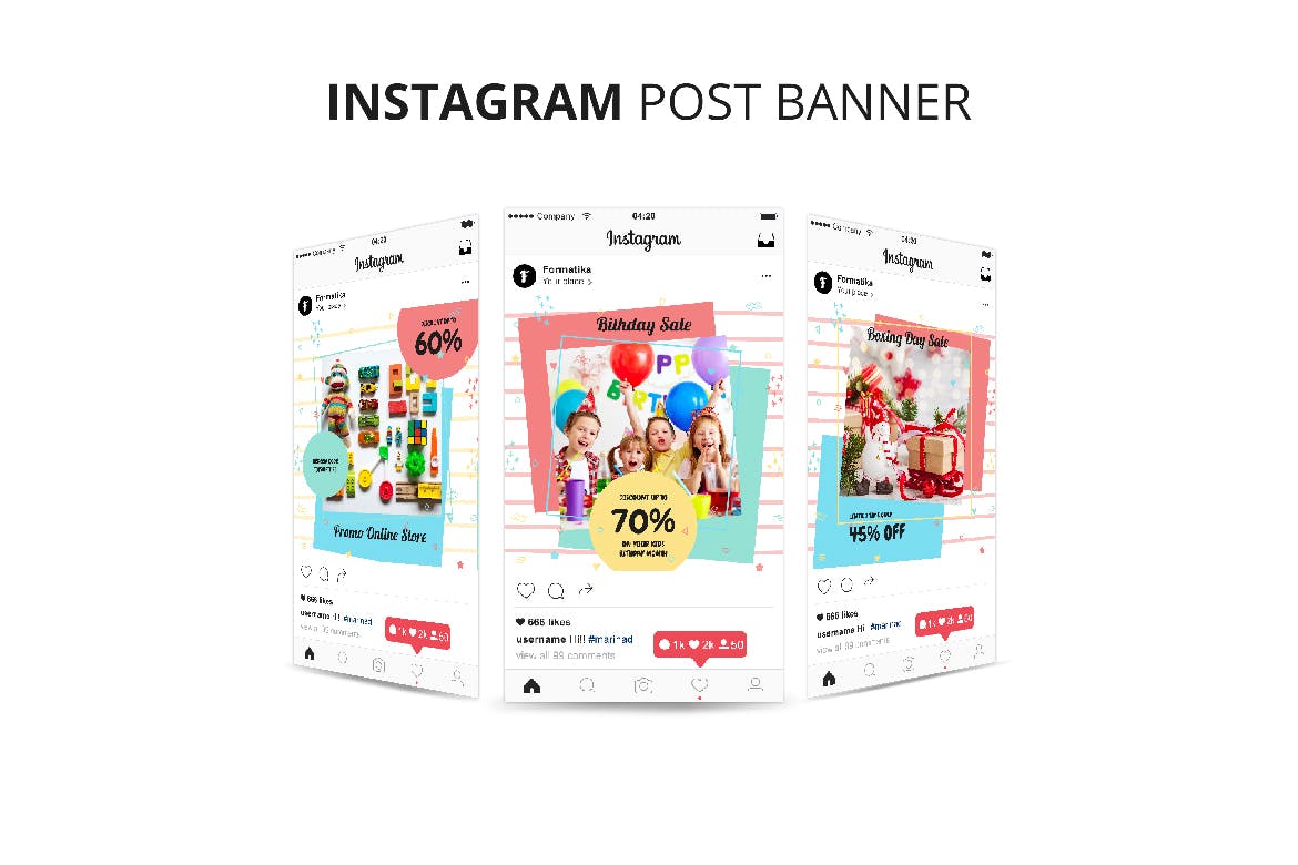 玩具及礼品店Instagram广告贴图设计模板第一素材精选 Toys & Gift Shop Instagram Post Banner插图(3)