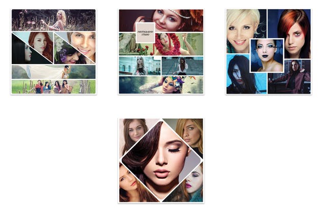 10款Instagram社交媒体人物照片拼图设计模板蚂蚁素材精选v1 10 Instagram Mood Board Templates V1插图(2)