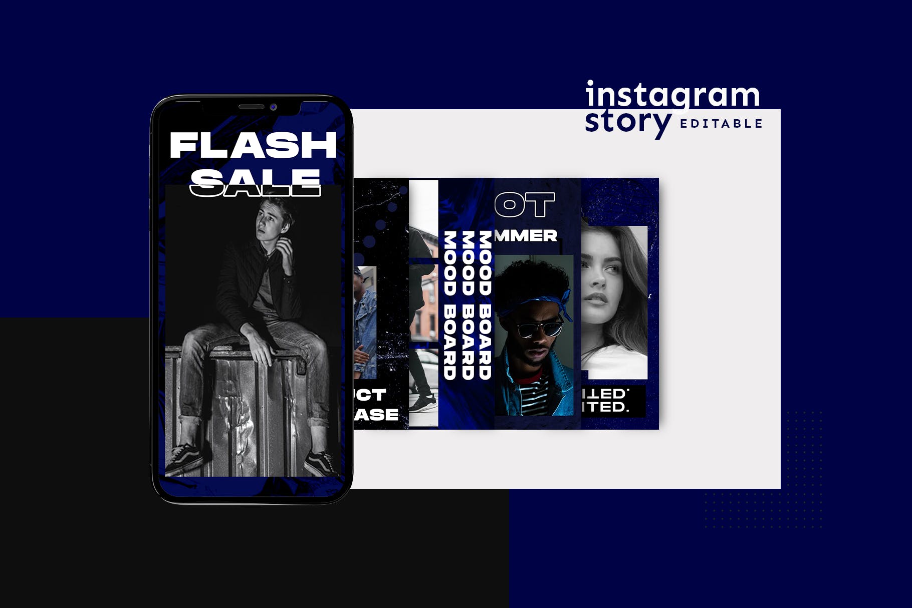 Instagram社交平台时尚品牌促销广告设计模板第一素材精选 Instagram Story Template插图(1)
