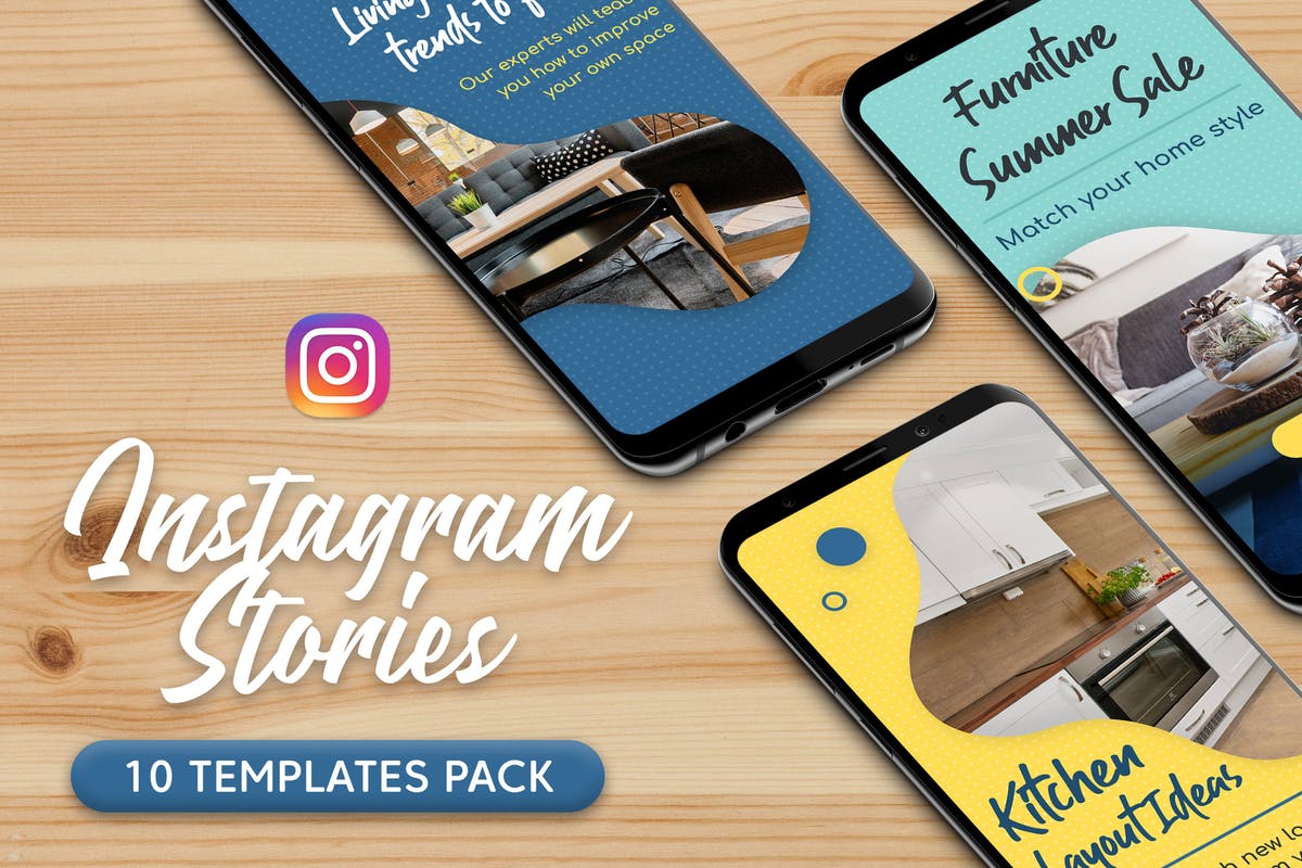 Instagram社交媒体品牌故事贴图广告模板 Instagram Stories插图