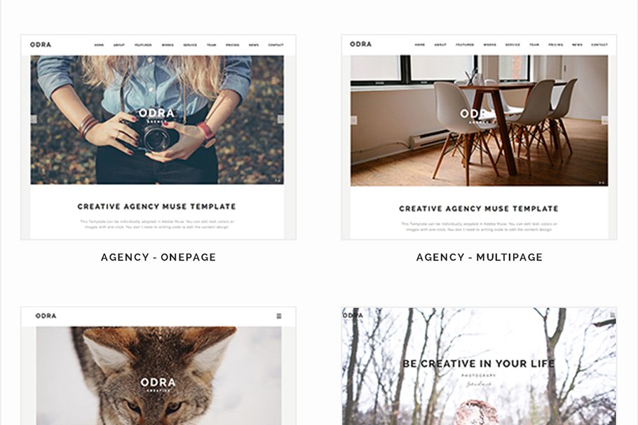 10款多功能Muse网站模板第一素材精选 ODRA – Multi-Purpose Muse Template插图(2)