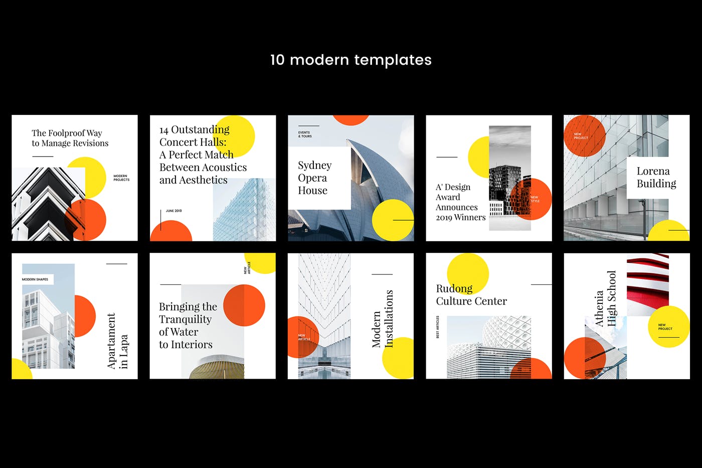 现代设计风格Instagram社交媒体品牌故事推广模板第一素材精选v17 Modern Social Media Kit (Vol. 17)插图(1)