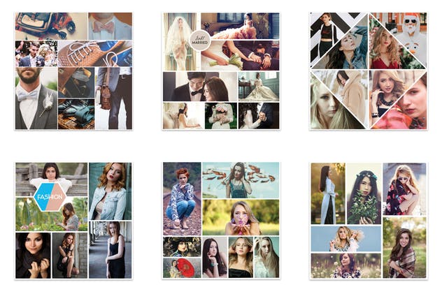 10款Instagram社交媒体人物照片拼图设计模板蚂蚁素材精选v1 10 Instagram Mood Board Templates V1插图(1)