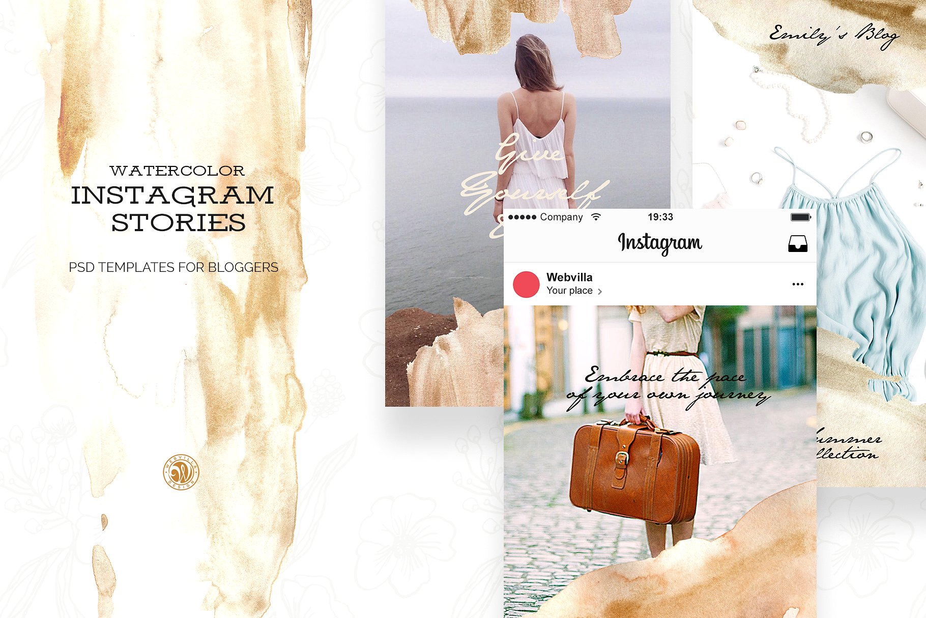 优雅的Instagram故事模板蚂蚁素材精选 Instagram Stories for Bloggers插图