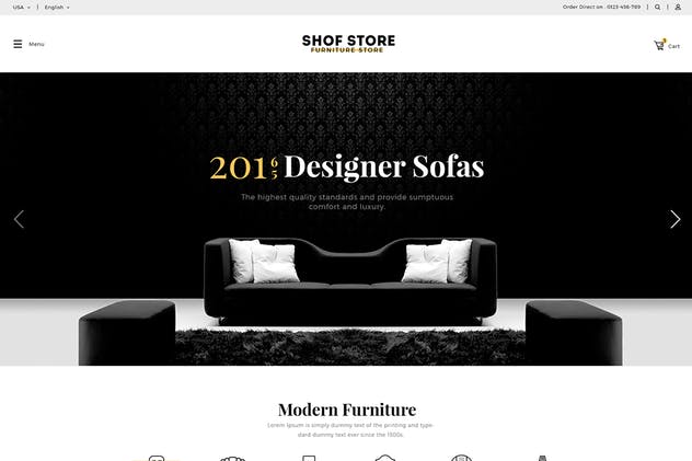 创意家居电商网站HTML模板第一素材精选 Shofstore – eCommerce HTML5 template插图(1)