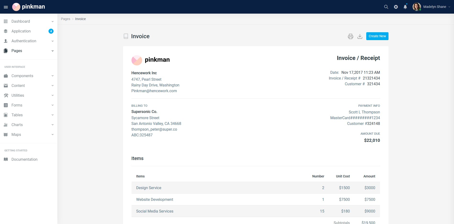 Bootstrap架构网站管理系统模板蚂蚁素材精选下载 Pinkman – Bootstrap 4 Admin Dashboard Template插图(14)