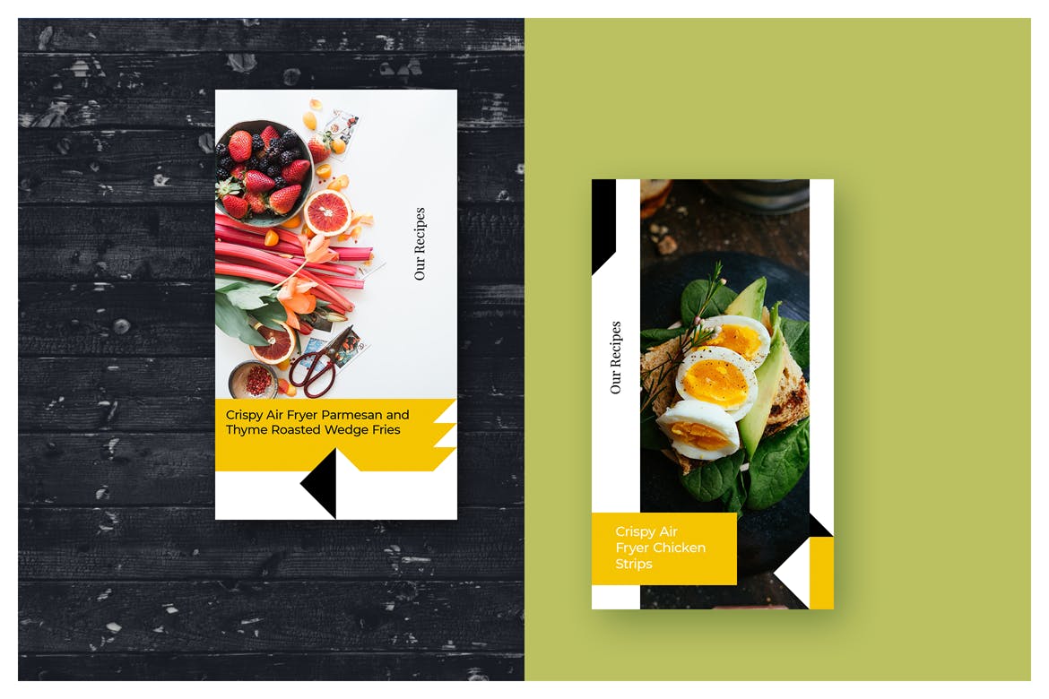 美食博客Instagram社交媒体设计素材 Instagram Stories Kit (Vol.28)插图(2)