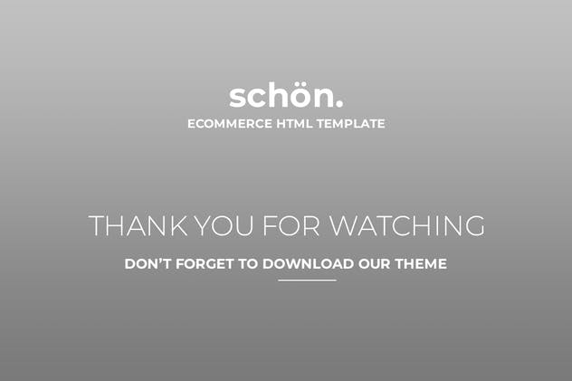 外贸网站电商网站HTML5模板第一素材精选下载 schön. | eCommerce HTML Template插图(3)