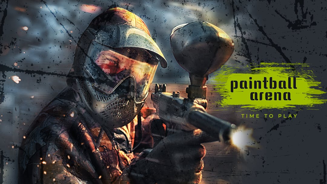 真人CS彩弹射击社交推广设计素材包 Paintball Arena – Social Media Kit插图(6)