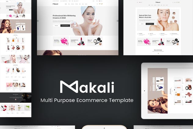化妆品及美容网上商城OpenCart外贸主题模板第一素材精选 Makali – Cosmetics & Beauty OpenCart Theme插图(1)